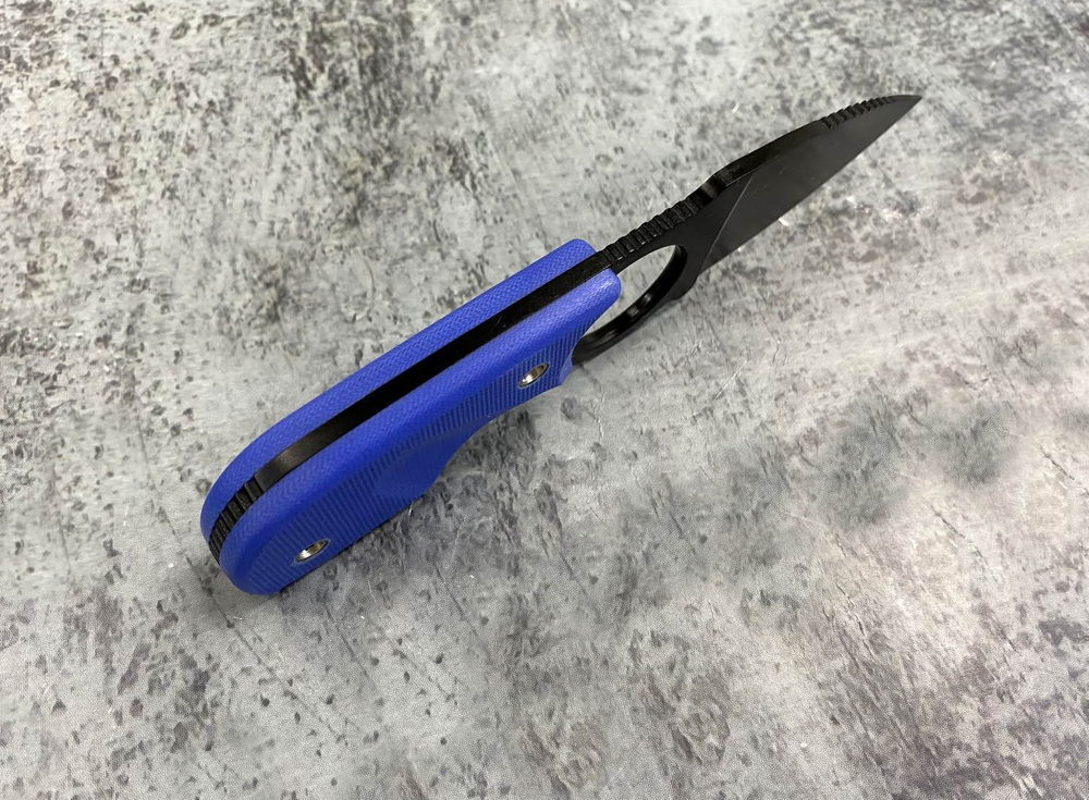 Шейный нож Amigo Z D2 Black Titanium