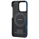 Чехол из арамидного волокна с поддержкой MagSafe PITAKA Fusion Weaving MagEZ Case 4 для iPhone 15 Pro Max, Milky Way Galaxy (Млечный путь)