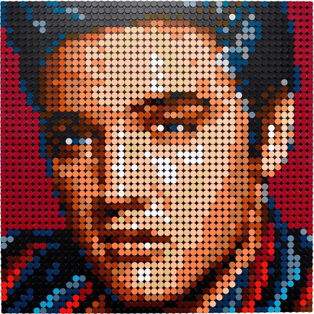 Конструктор Лего Арт Элвис Пресли | LEGO Art Elvis Presley 31204 — арт-портрет, 3445 деталей (18+)