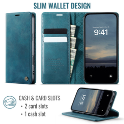 Чехол-книжка CaseMe RFiD iPhone 16 Pro