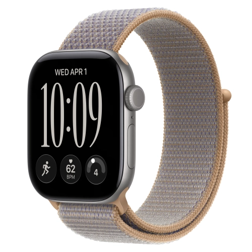 Умные часы Apple Watch Series 12 GPS, 42mm, Space Gray Aluminum Case with Chambray Blue Sport Loop