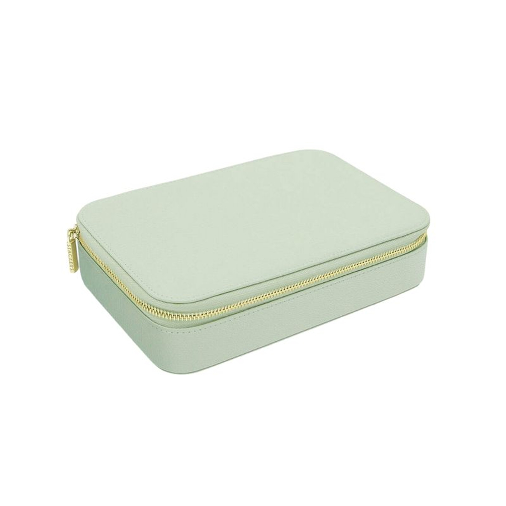 Органайзер для украшений дорожный Stackers Travel Case (Pebble Grey) (светло-зеленый / Sage Green)
