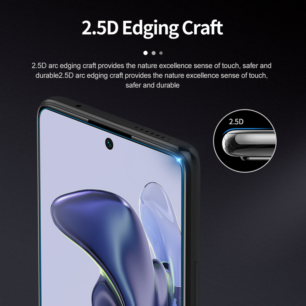 Защитное стекло с прозрачными рамками от Nillkin для Xiaomi 11T и 11T Pro, серия H+Pro Anti-Explosion Glass Screen Protector