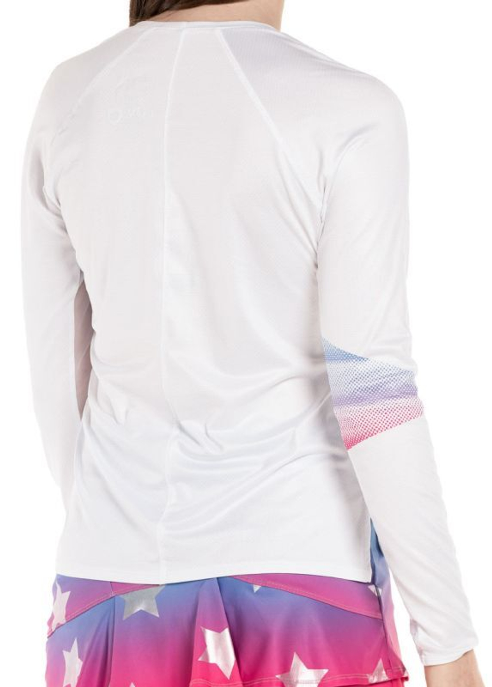 Женская теннисная футболка (dł. Рукава) Lucky in Love Luv Core Star Bright Long Sleeve - разноцветный