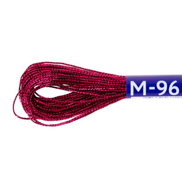 Мулине Gamma металлик JT 12 мотков по 11 метров, M-96 малиновый, Gamma MOULINE
