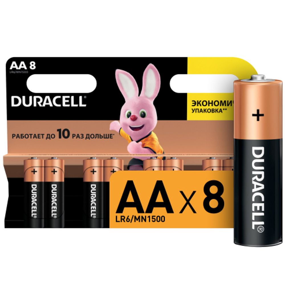 Duracell LR6-8BL BASIC | Батарейки Щелочные (Алкалиновые)