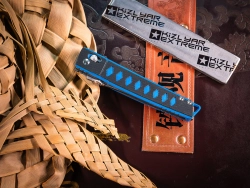 Складной нож SRM 9215 Satin сталь D2 рукоять Black/Blue G10