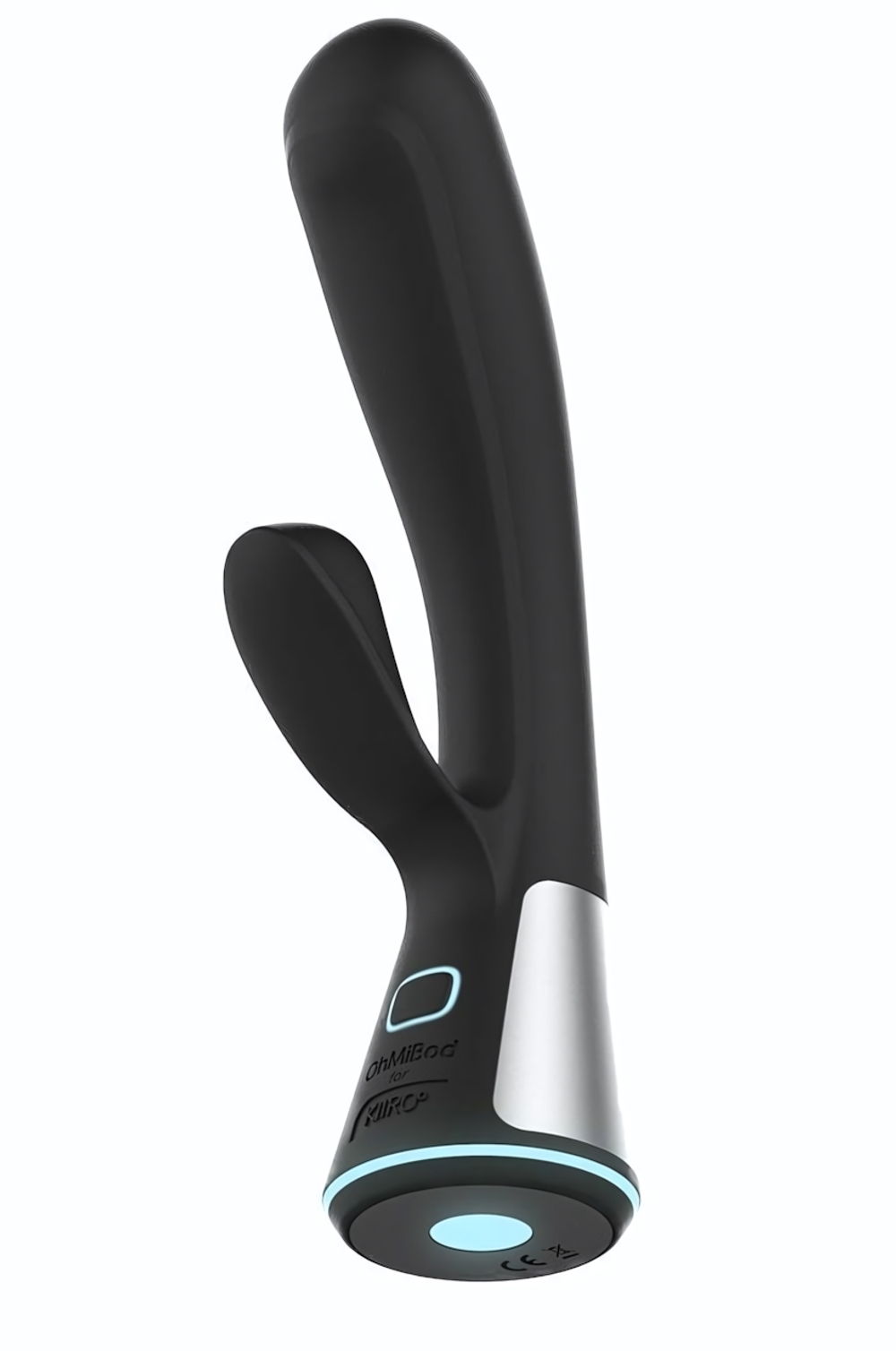 Чёрный интерактивный вибратор Kiiroo Ohmibod Fuse - 18 см. (Цвет: черный)