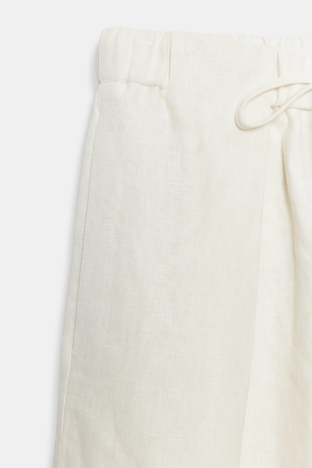 БРЮКИ СО СКЛАДКАМИ ИЗ 100% ЛЬНА — ZW COLLECTION — ZARA
