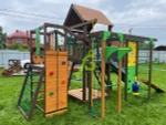 Детская площадка Спорт 2 с качелями гнездо 100см