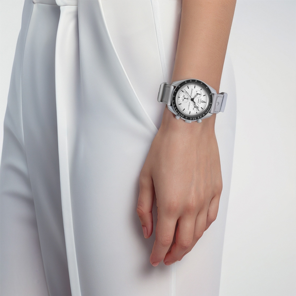 Omega x Swatch Bioceramic Moonswatch 42mm watch