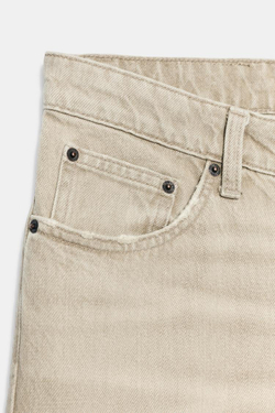 ZARA ДЖИНСЫ TRF STRAIGHT FIT СО СРЕДНЕЙ ПОСАДКОЙ, БЕЖЕВЫЙ