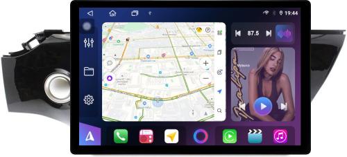Магнитола для KIA Rio 4, Rio X-Line 2017-2020 (рамка с кнопкой 10) - FarCar BX877 монитор 13" 2K QLED на Android 13, Быстрая, CarPlay, 4G SIM-слот