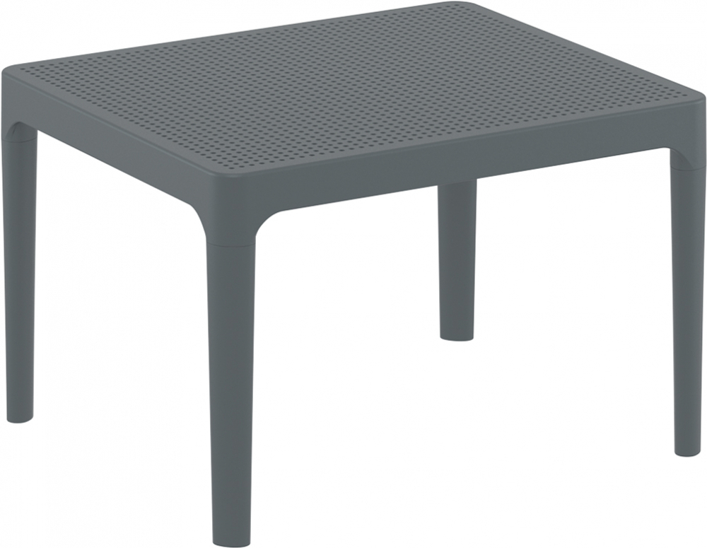 Столик пластиковый журнальный Siesta Contract Sky Side Table, темно-серый