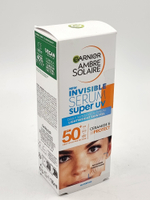 Сывортока для лица солнцезащитная SPF 50 Garnier Super UV Invisible Serum  с керамидами 30 мл (Франция)