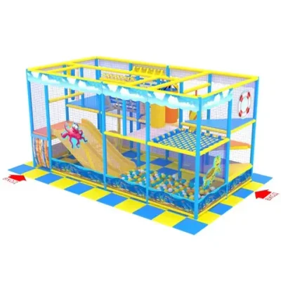 Детский игровой лабиринт «Котёнок Гав» 11,3м² (4.9х2.5. х2.5м)