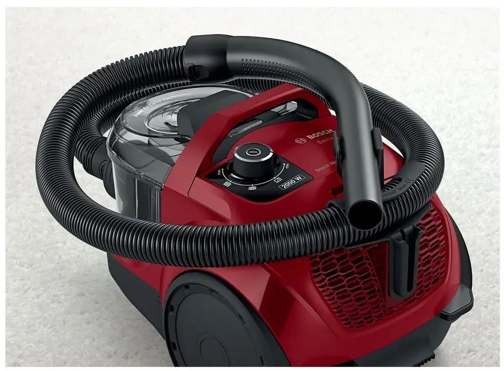 Пылесос Bosch Serie 4 BGS21WX200, 2000Вт, красный