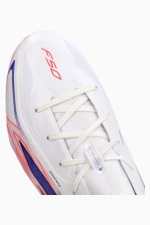 Бутсы adidas F50 Elite Hyperfast FG Junior - белый