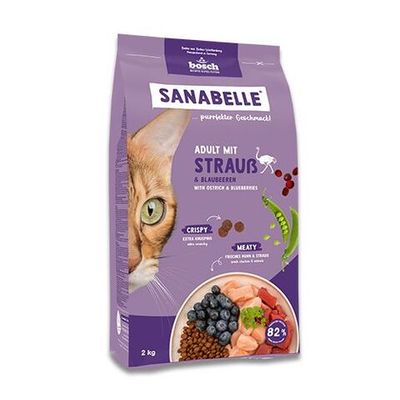 Сухой корм SANABELLE Adult для кошек ( Санабнль страус) 8 кг 