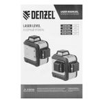 Лазерный уровень мультипризменный Denzel LX 360-3 Red, 30 м, 635 нм, аккумулятор Li 2800 мАч, резьба 5/8"