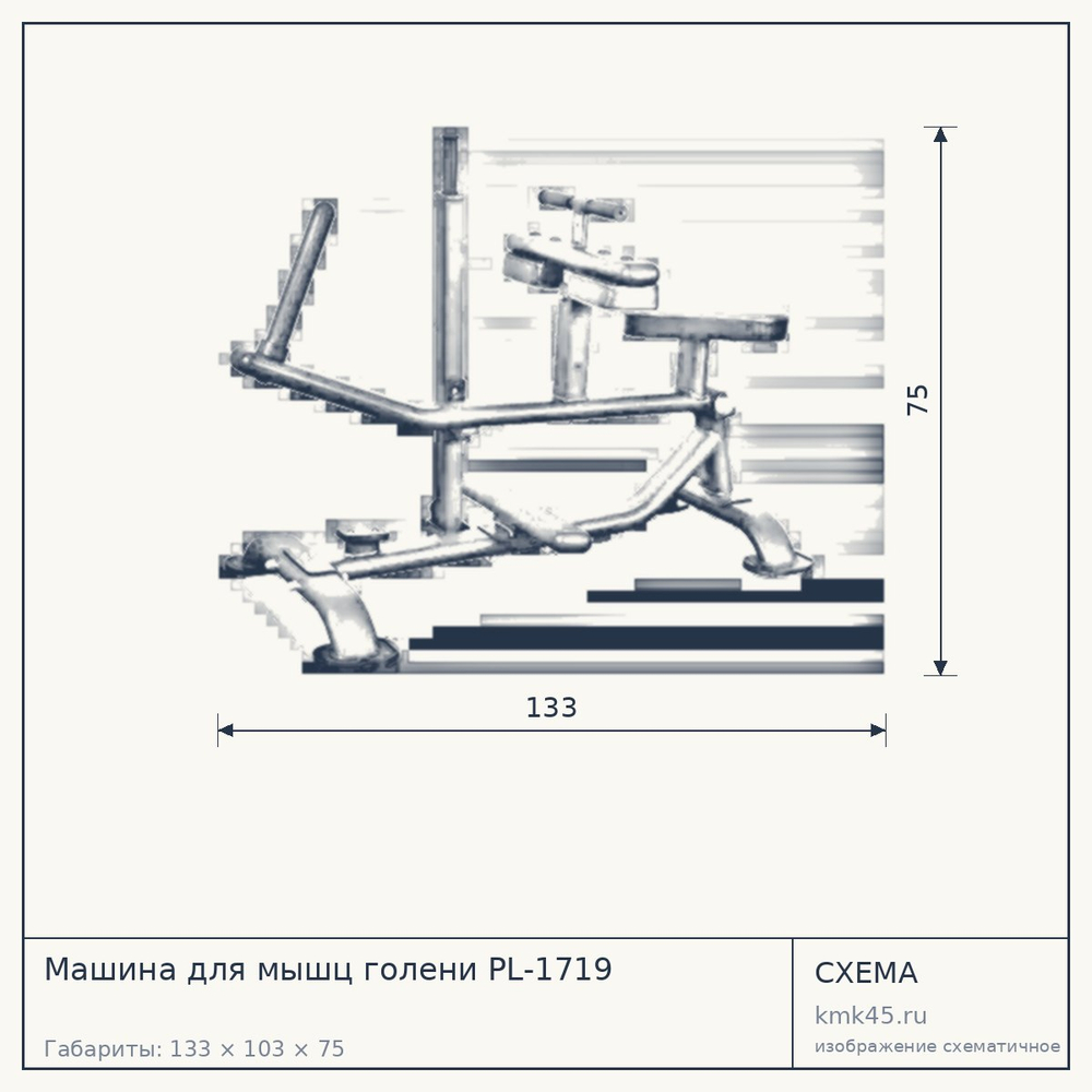 Машина для мышц голени PL-1719 — от 53 000 ₽