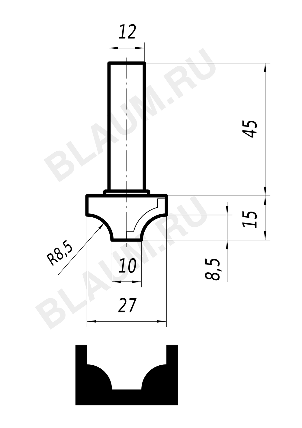 PCD фреза 0400 BLAUM