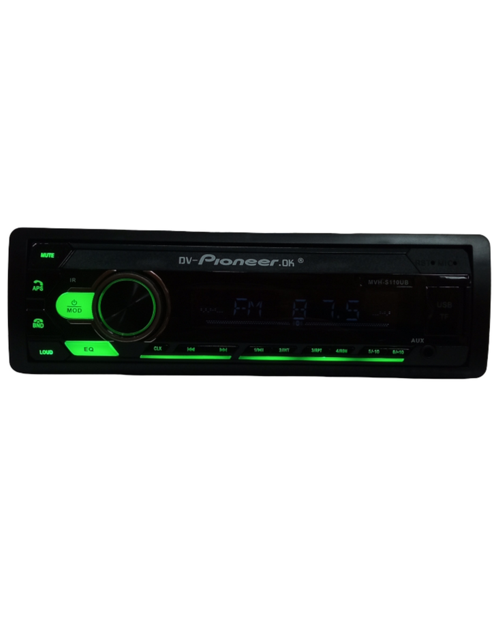 Автомагнитола FM/BT/USB/TFplayer DV-pioneer.OK MVH-S110UB