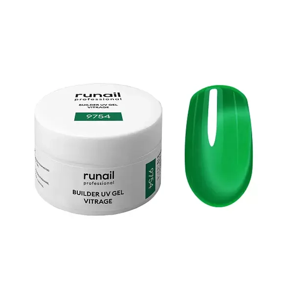 Гель витражный BUILDER UV GEL Vitrage,RuNail №9754