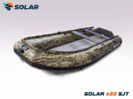 Лодка надувная моторная solar-430 super jet tunnel