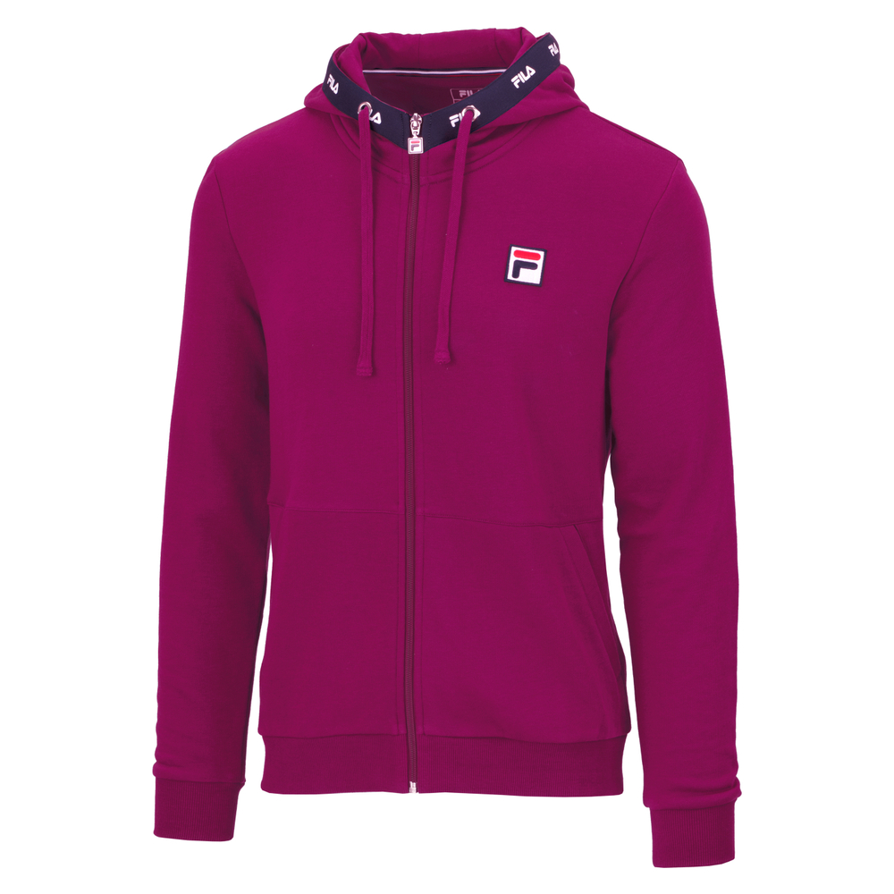 Мужская теннисная толстовка Fila Sweatjacket Benny M - magenta purple