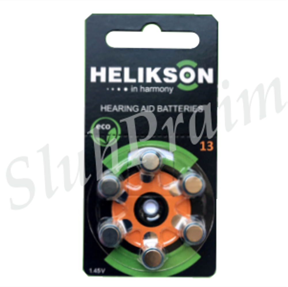 Батарейки HELIKSON 13 для слухового аппарата