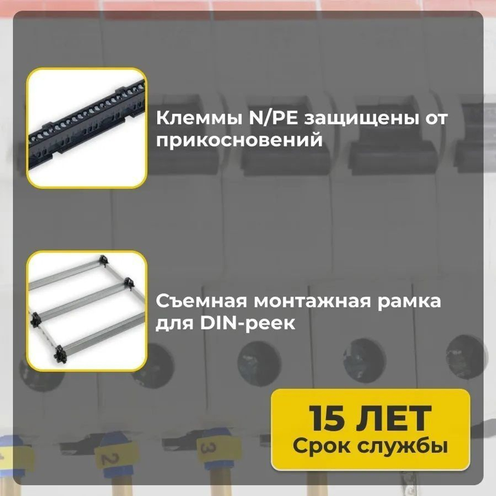 IEK TEKFOR Корпус пласт. ЩРН-П-24 IP41 бел. дверь
