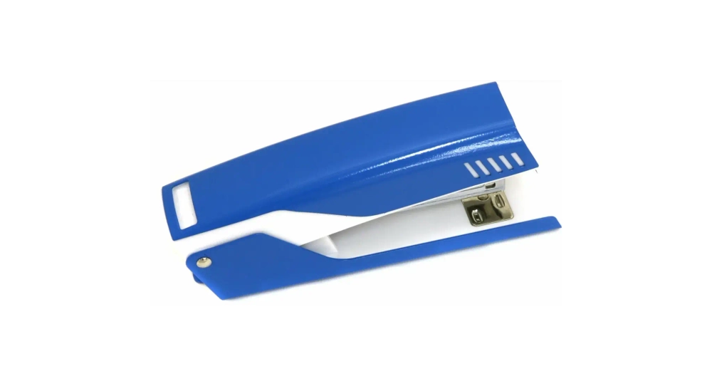 Степлер №24/6 20л. KW-TRIO Full strip Bravo синий/белый 150 скоб, 055X4-BLU
