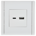 FORTE&PIANO Розетка USB A+C 18Вт FP251 белый IEK