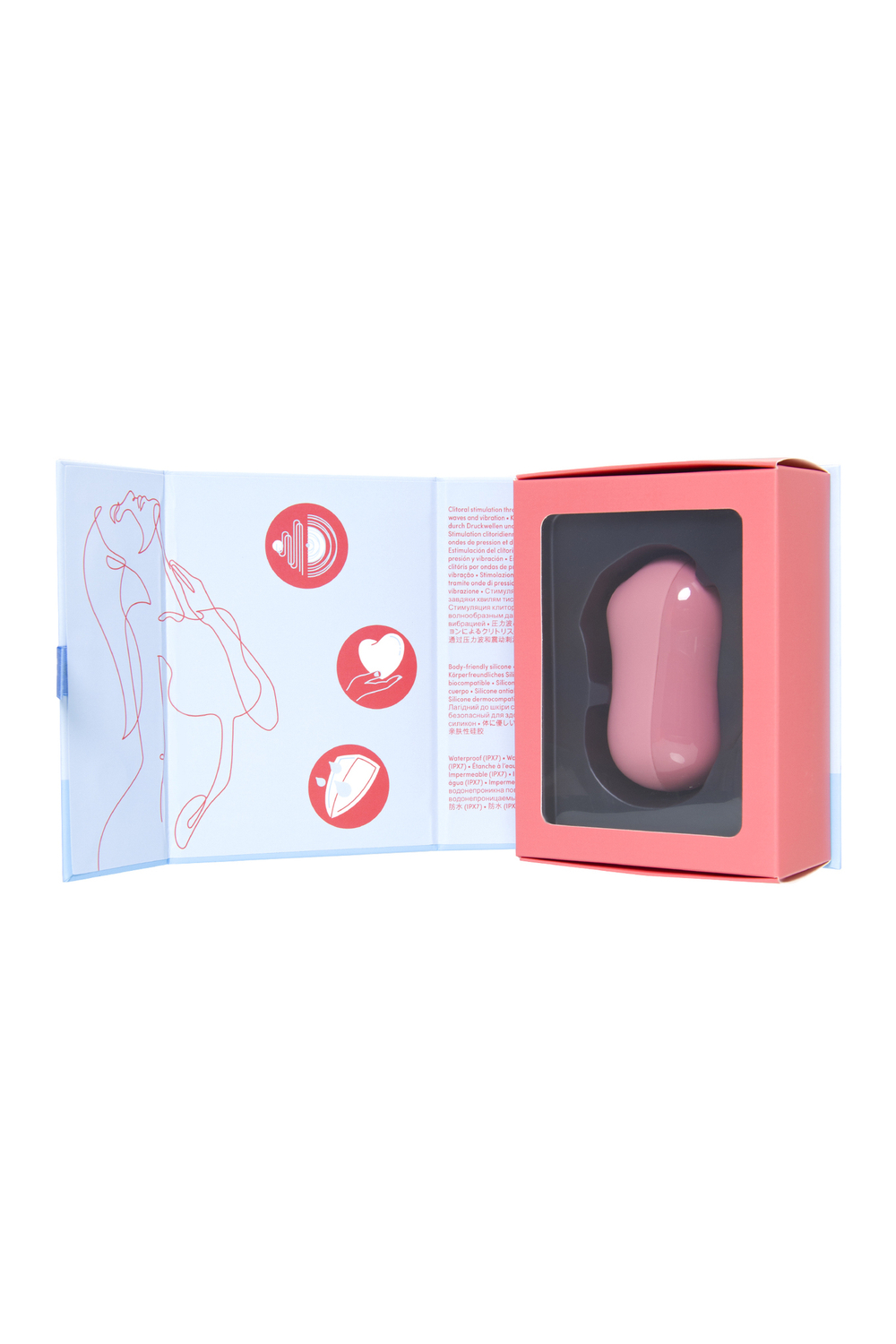 Вакуум-волновой бесконтактный стимулятор клитора Satisfyer Cotton Candy розовый