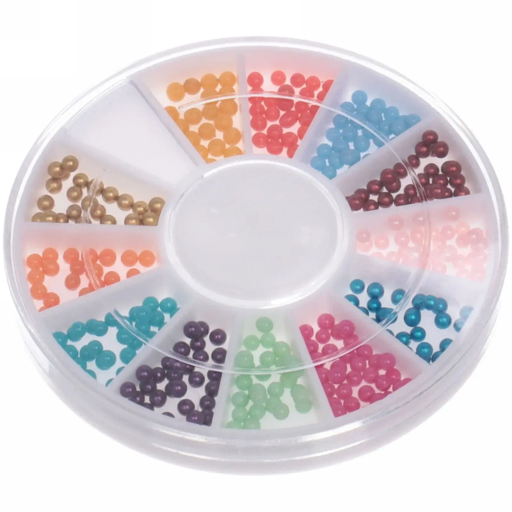 Украшение для нейл-арта «Nail Art Design», бисер, цвет микс, в пакете, 7*7см