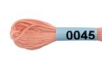 Мулине Gamma 100% хлопок, цв.0045 роз-персик, 24 мотка по 8 метров