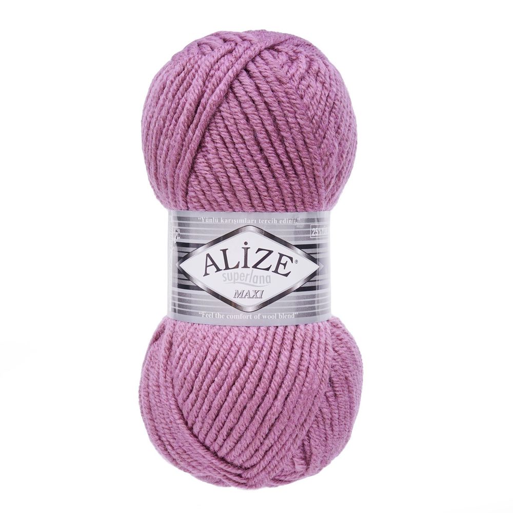 Пряжа Alize (Ализе) Superlana Maxi / уп.5 мот. по 100 г, 100м, 028 сухая роза A
