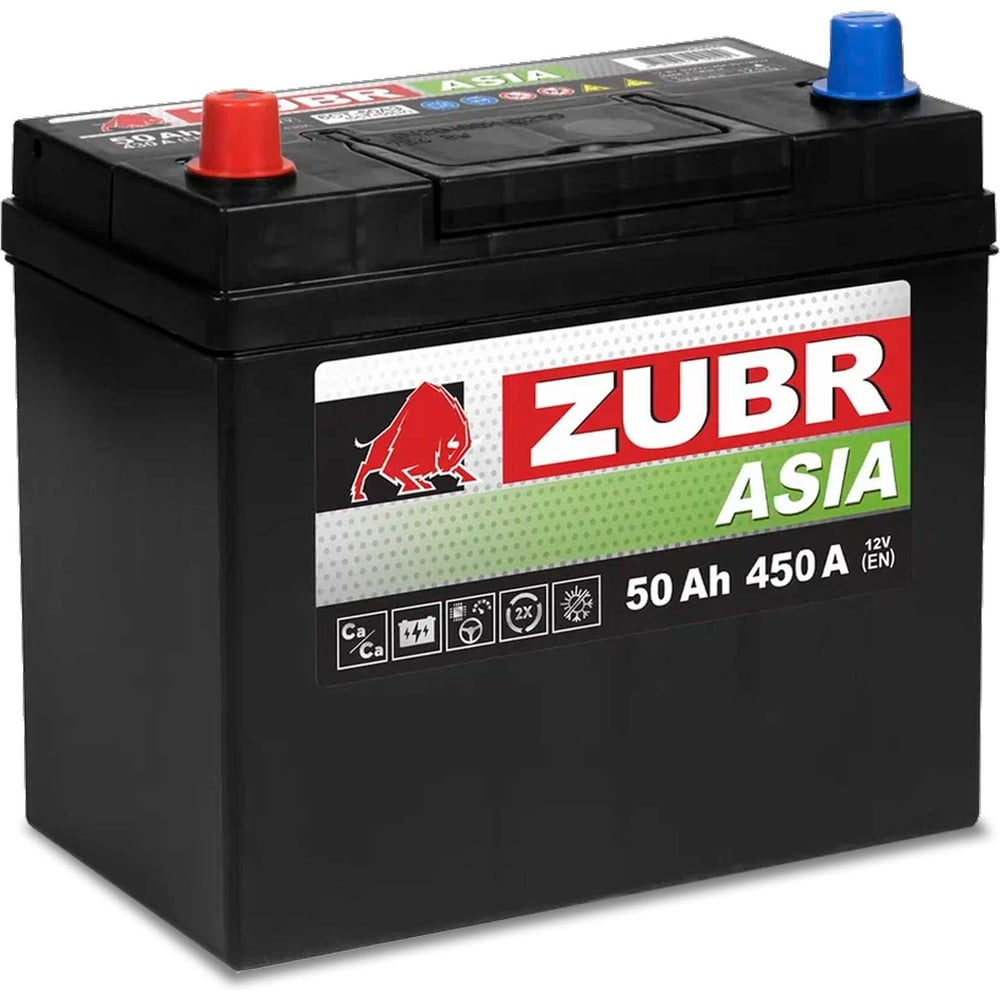 ZUBR Premium Asia 50Ah L+ (без борта)