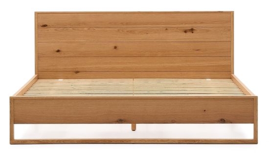 Кровать Alguema La Forma из дубового шпона с натуральной отделкой 180 x 200