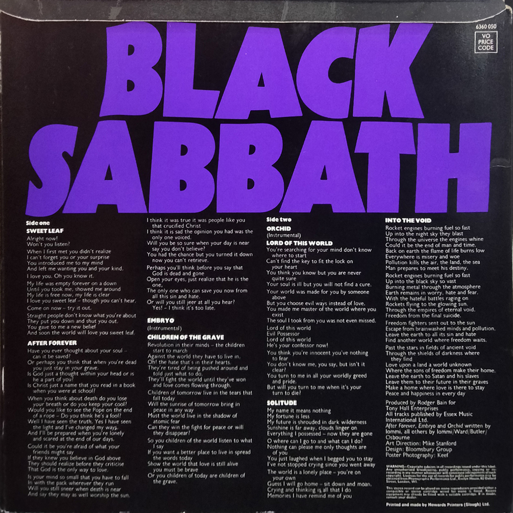 Black Sabbath / Master Of Reality (LP)