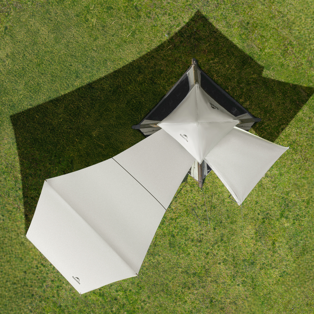 Палатка Naturehike Ango Air Pro, 4-местная, быстросборная, надувной каркас, серая, артикул CNK2550WS017-4G