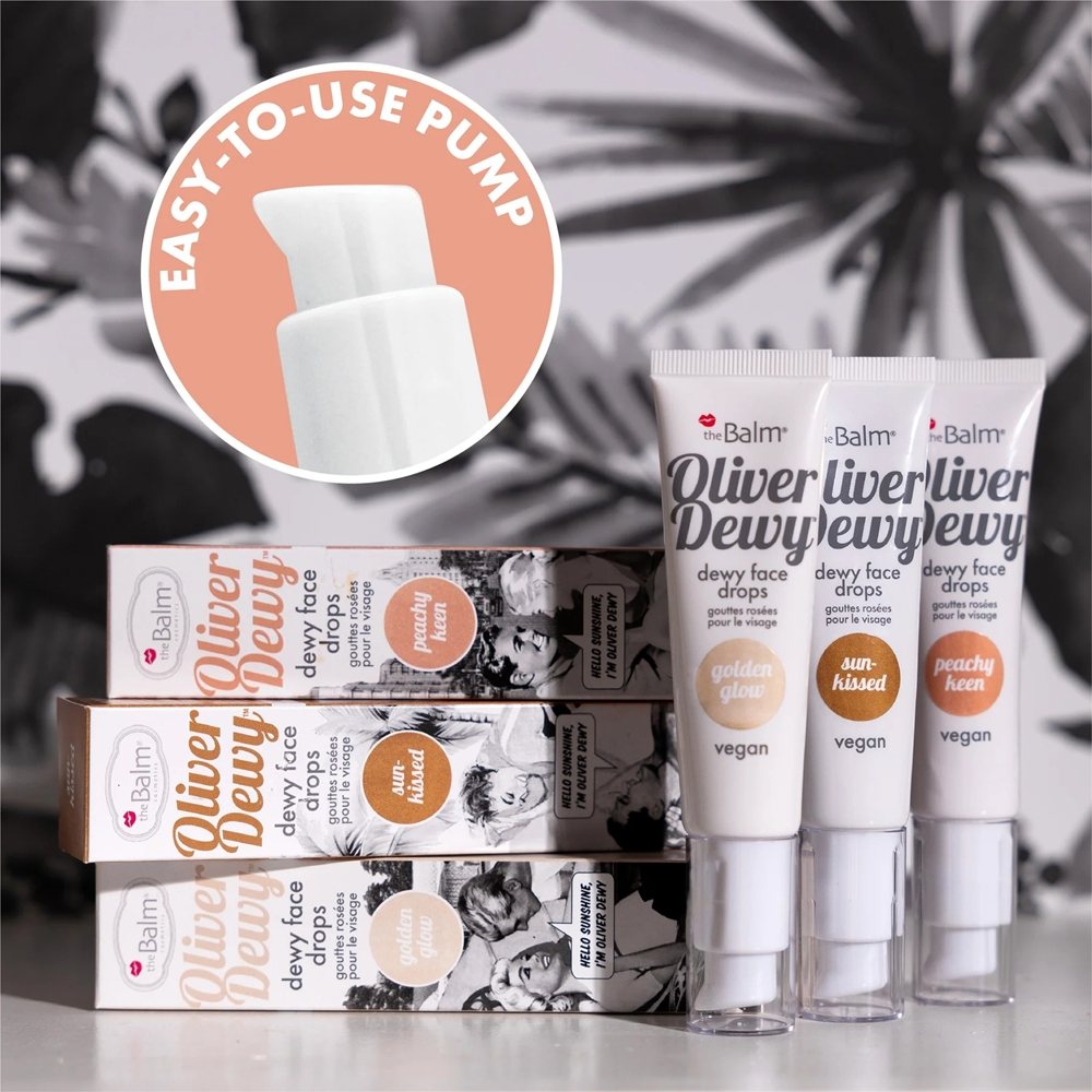 theBalm Oliver Dewy Face Drops - Жидкий хайлайтер оттенок Sun-Kissed, 28 ml
