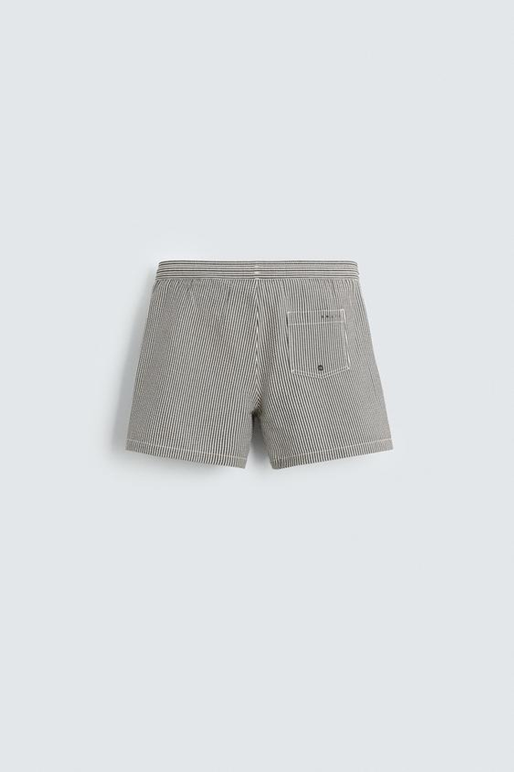ZARA ПЛАВКИ ИЗ ЖАТОЙ ТКАНИ, ЧЕРНЫЙ