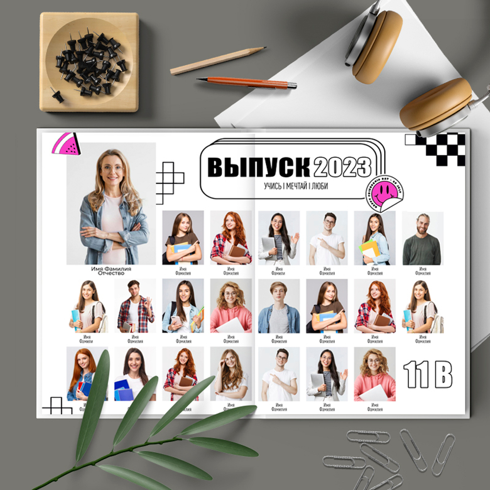 PSD-Шаблон фотокниги "Аниме"