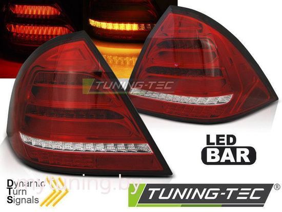 Фонари задние LED BAR RED WHITE SEQ для MERCEDES W203 SEDAN 00-04