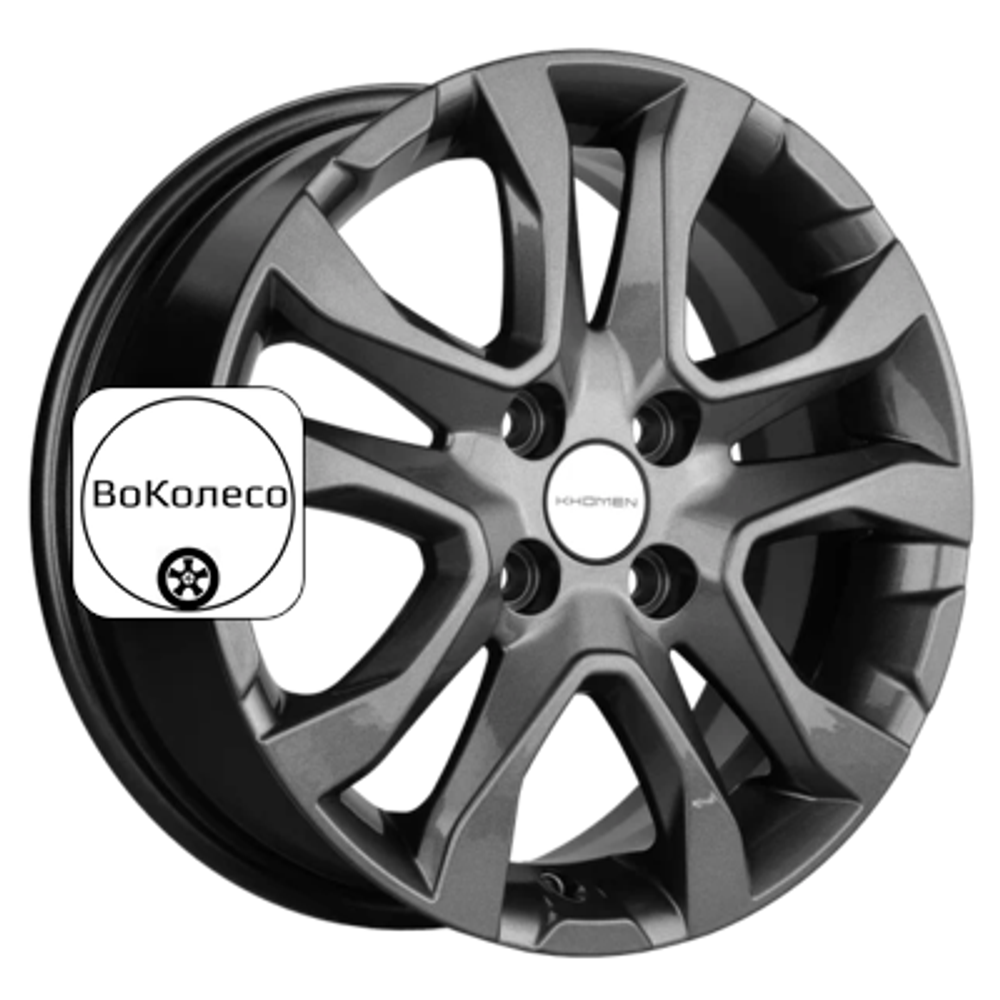 6x15/4x98 ET36 D58,5 KHW1503 (Lada Granta) Gray Khomen Wheels