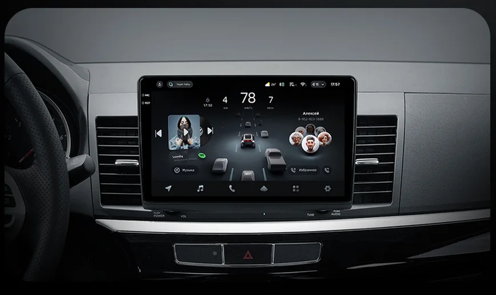 Магнитола для Mitsubishi Lancer X 2007-2016 (рамка 10) - Teyes CC3-2K на Android 10, Быстрая, 2K QLED, CarPlay, 4G SIM-слот