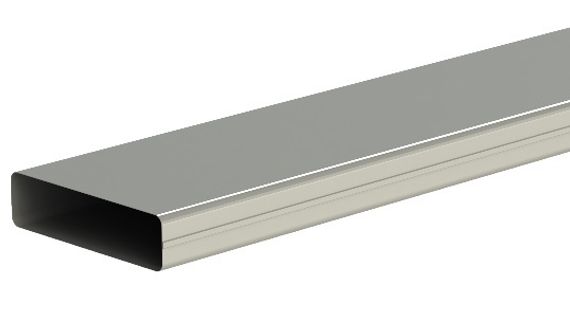 Воздуховод 250х80мм 1,0м F/F QuadroDEC QDP250x80/1.0