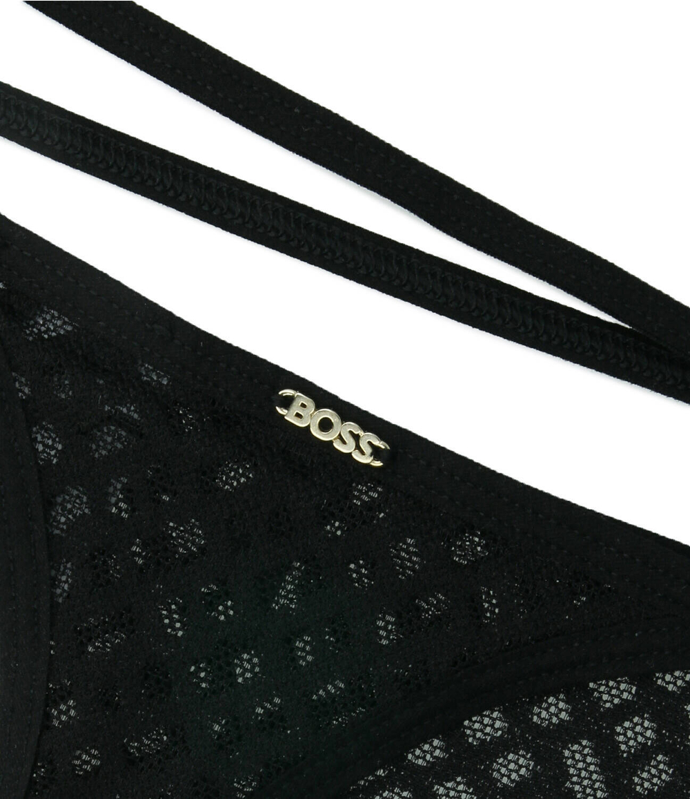 Кружевные стринги BOSS BLACK - черный(50510007)